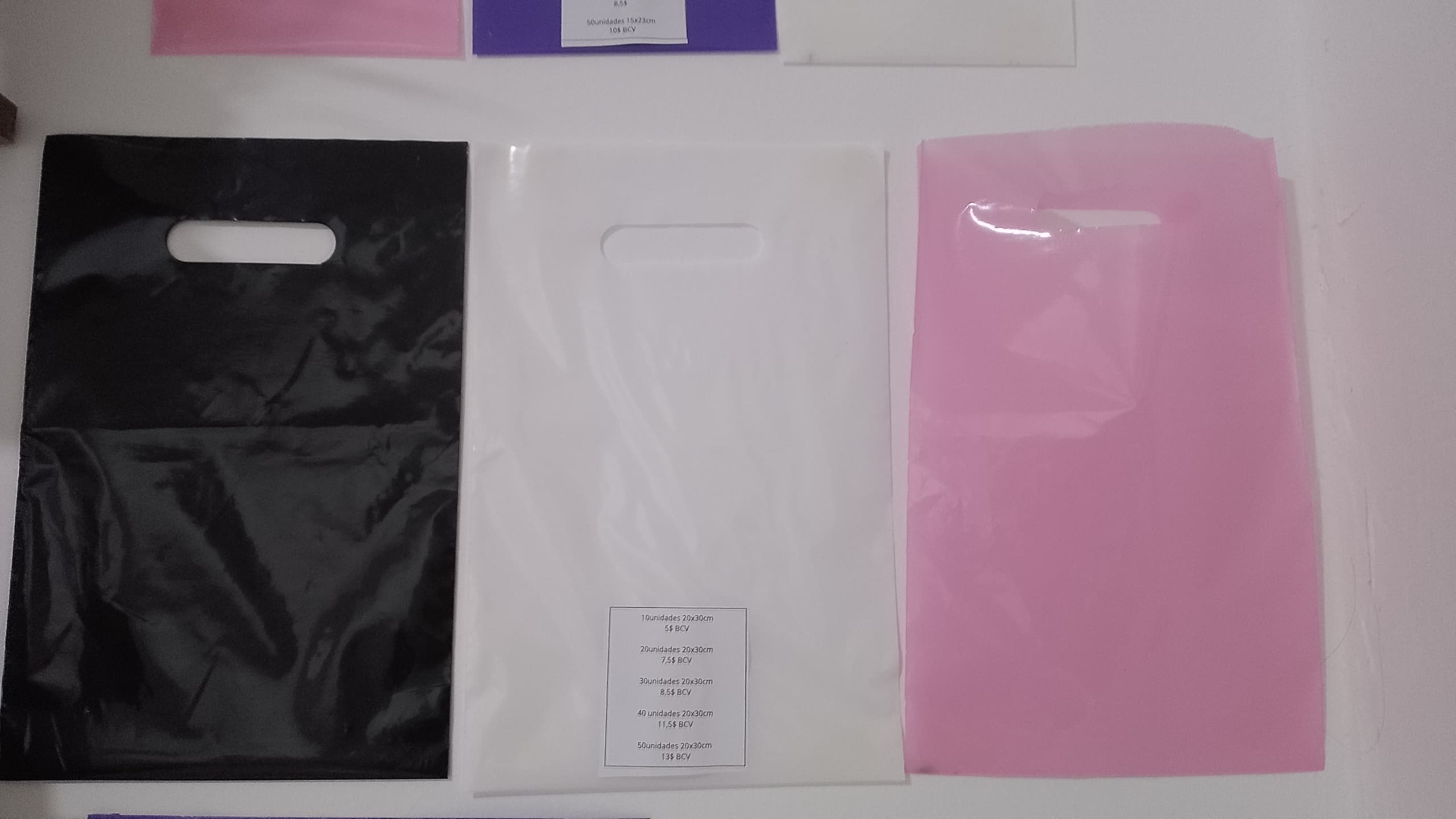 Bolsas tipo boutique 20cm x 30cm por 50 