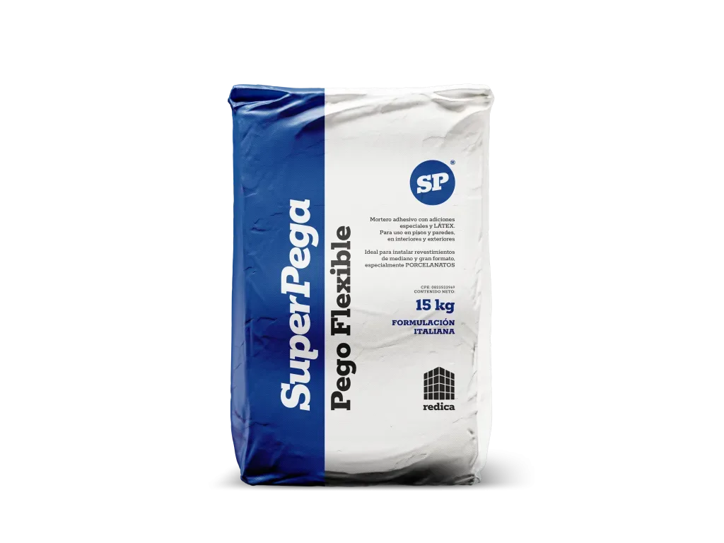 Pego Flexible Gris Super Pega 15 Kg Riden 2mt2 Formulacion Italiana