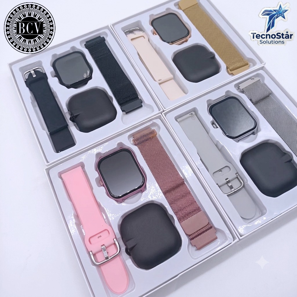 Reloj Inteligente G16 con 2 Correas para Hombre y Mujer, Resistente al Agua, Monitor de Actividad Física, Llamadas Bluetooth, Frecuencia Cardíaca