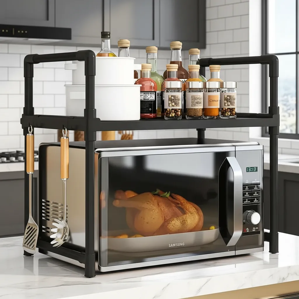 Estante Organizador De Cocina condimento Multiuso 1 Nivel Resistente