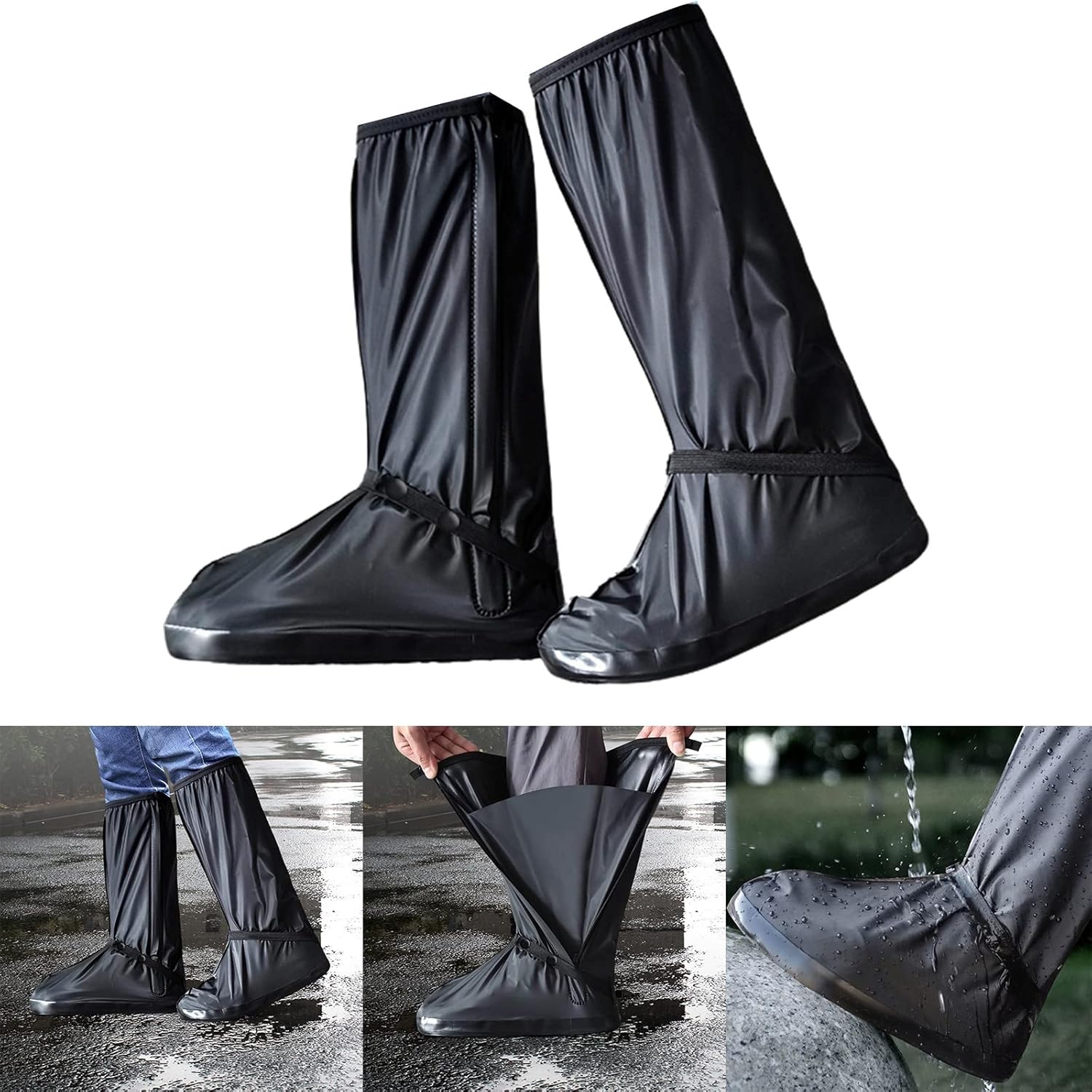 Botas Zapatos Impermeable Largo con Suela Talla 39 al 45