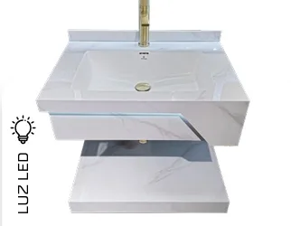 Mueble de Baño de Piedra Sinterizada