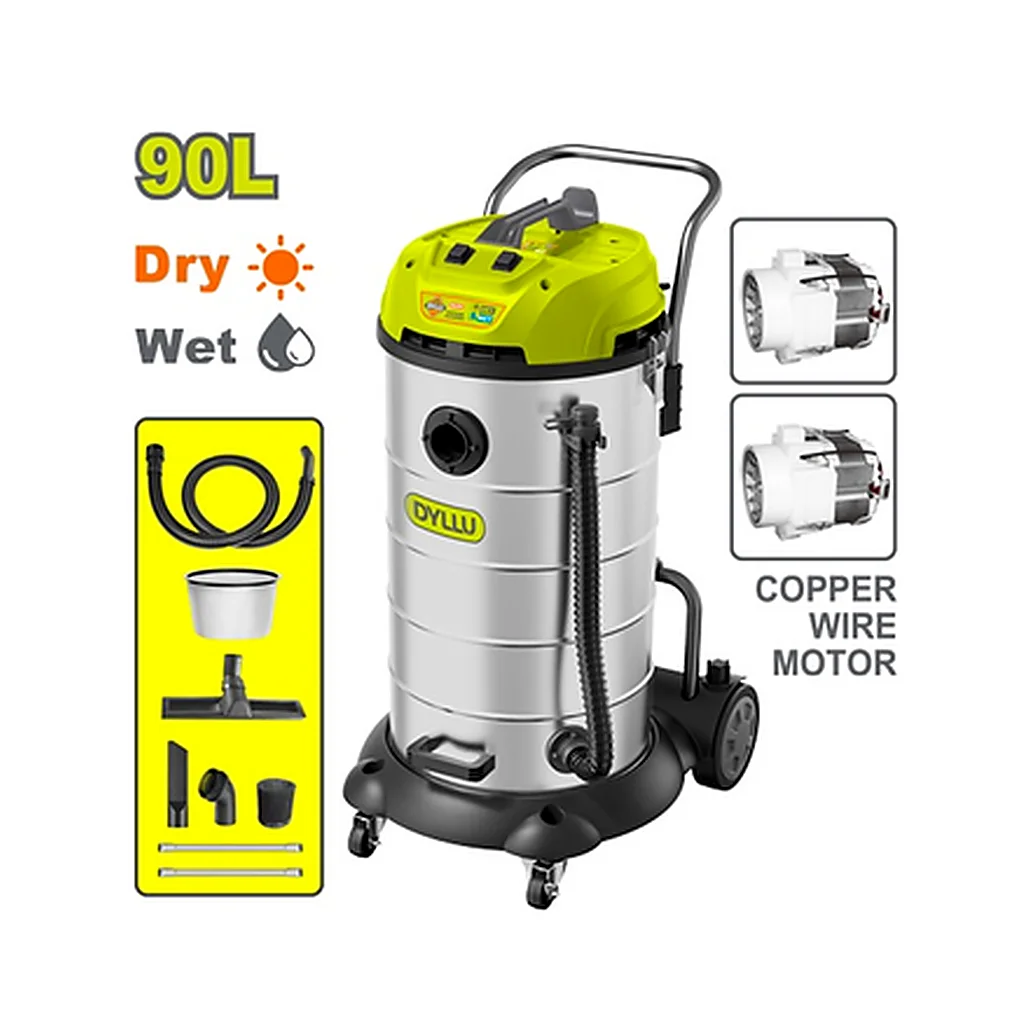 ASPIRADORA INDUSTRIAL 2400W 90L 20KPA DYLLU