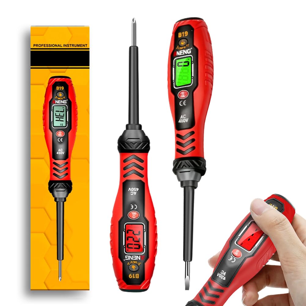 Tester probador de Voltaje Digital Detector Inteligente Destornillador con alarma y zumbido
