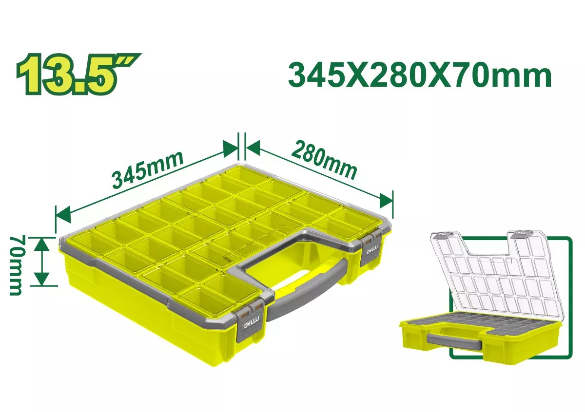 CAJA PLASTICA ORGANIZADORA 13.5" DYLLU