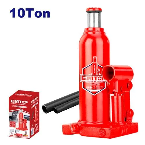 GATO HIDRAULICO TIPO BOTELLA 10 TON EMTOP