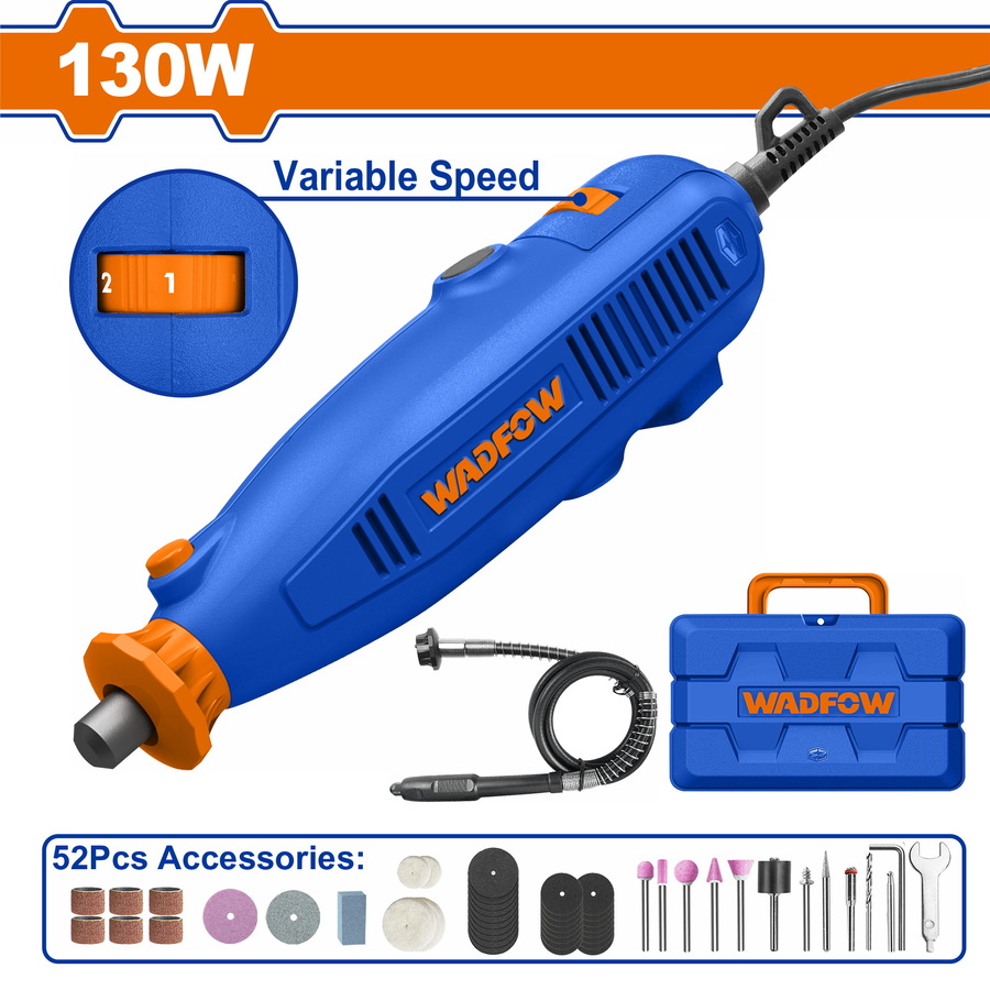 DREMEL 130W + 52 ACCESORIOS WADFOW