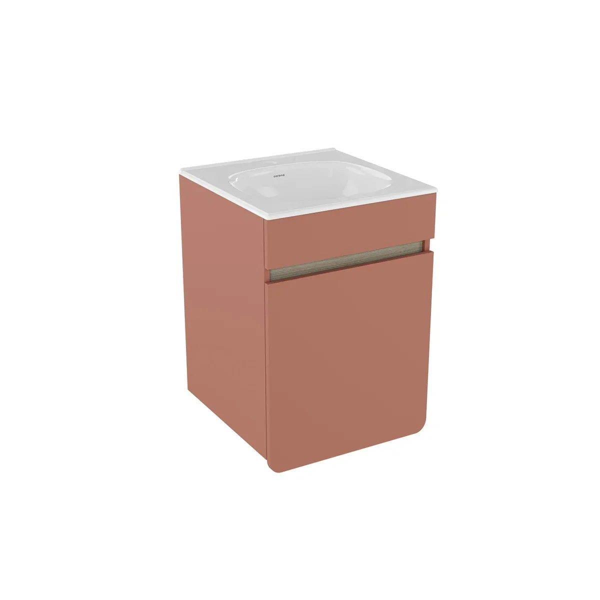 Mueble Aluvia Suspendido 45*45 Cm Rosado Incluye lavamanos