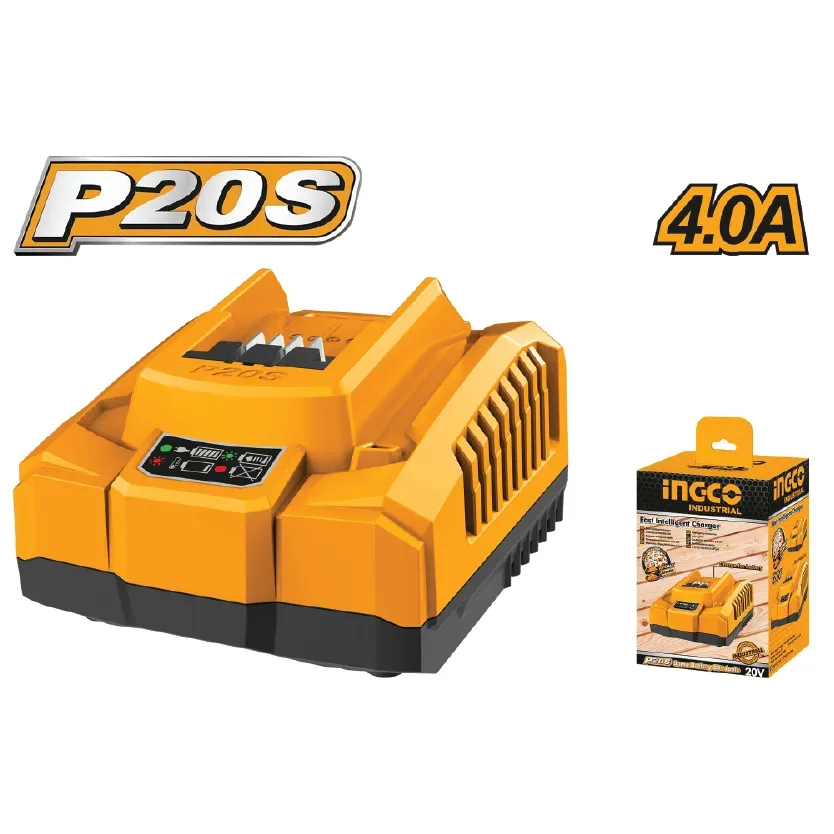 CARGADOR INTELIGENTE RAPIDO 4.0AH 20V INGCO