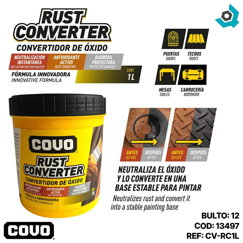 CONVERTIDOR DE OXIDO 1L COVO