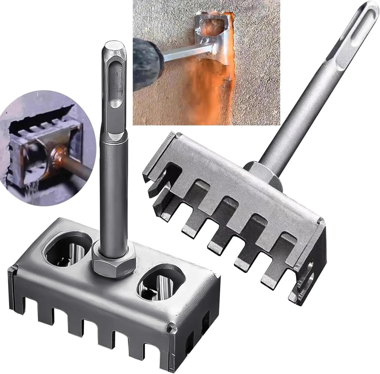 Perforador de agujeros para caja electrica de pared percutor