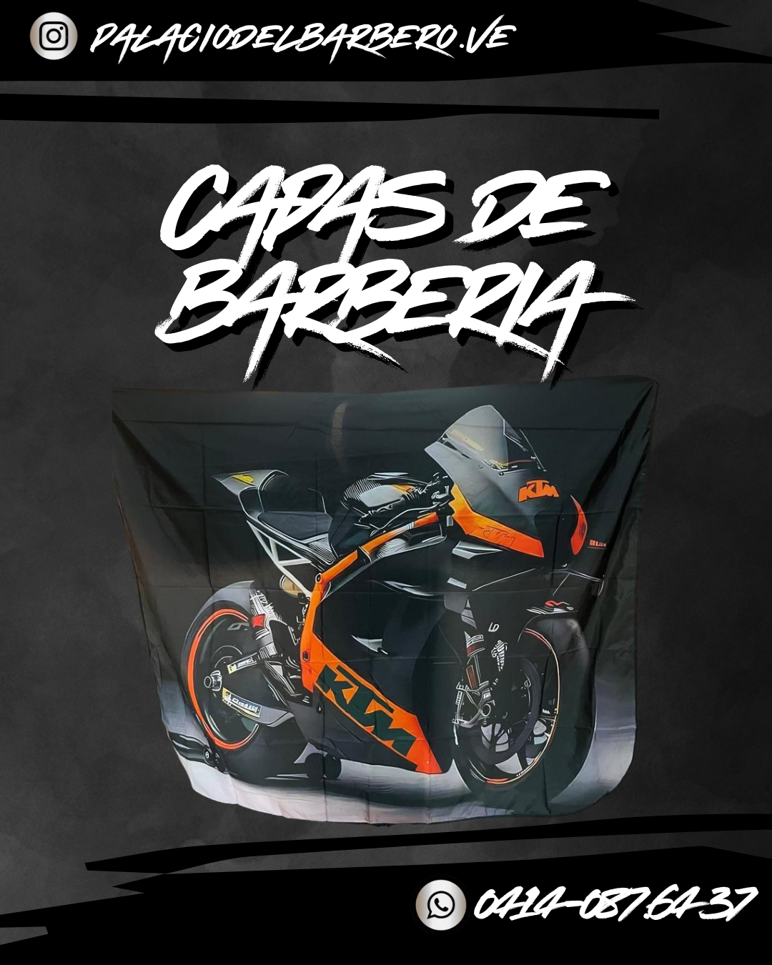 CAPA DE BARBERIA MOTO